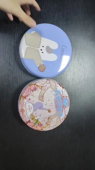 Geschenk-Plätzchen-Süßigkeit-Schokoladen-Kuchen-runde Metallaufbewahrungsverpackungs-Blechdose