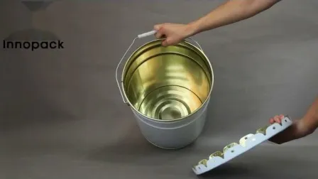 5 Gallonen, 20 l Eimer aus Weißblech, Farbe und Metall, nicht zugelassener Eimer für Chemikalien