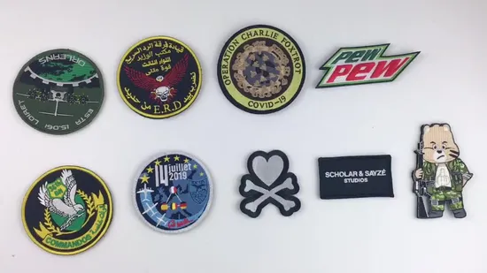 Niedliches Tierdesign, lasergeschnittener Rand, individueller Logo-Stickaufnäher