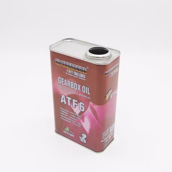Quadratische Metall-Blechdose, kundenspezifische Verpackung für Motoröldosen, quadratische 1-Liter-Schmieröl-Blechdose