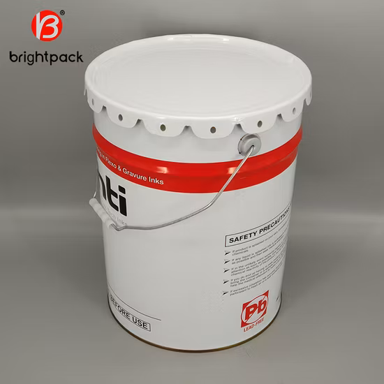 18L 20L Metall-Stahlblech-Eimerfass mit Deckel, 10 Liter mit Deckel